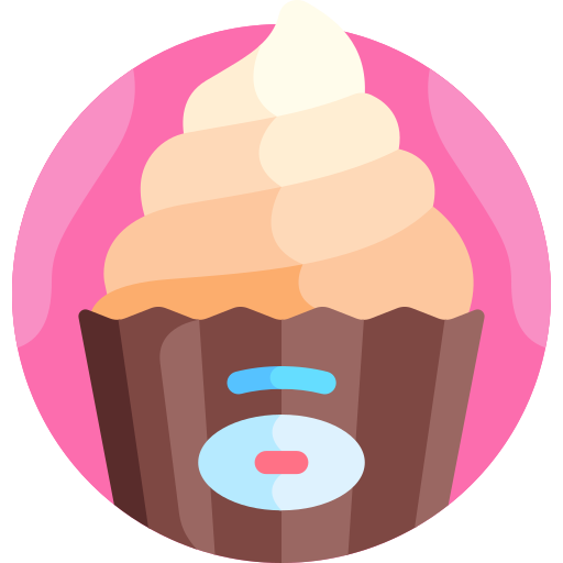 Cupcake Detailed Flat Circular Flat icon