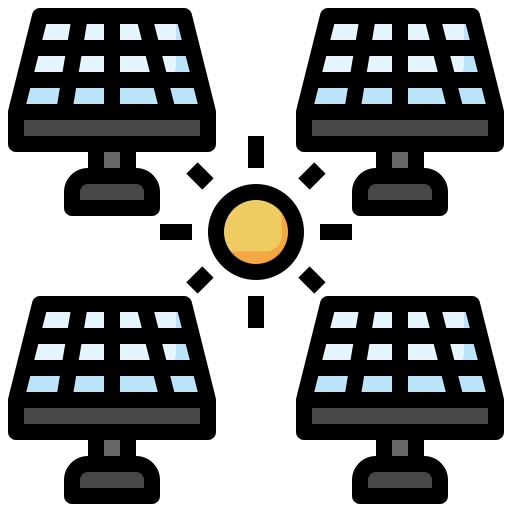 Solar panel Surang Lineal Color icon