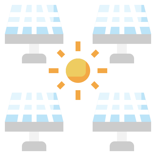 Solar panel Surang Flat icon