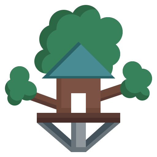 Tree house Surang Flat icon