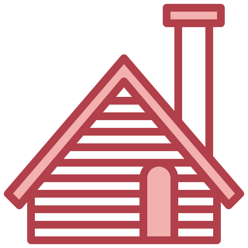 Wood cabin Surang Red icon
