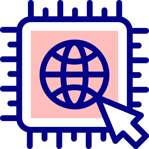 web-hosting Detailed Mixed Lineal color icon