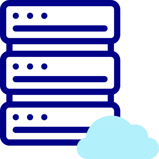 cloud-server Detailed Mixed Lineal color icon