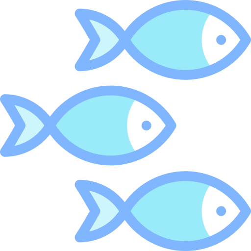Рыбы Detailed color Lineal color иконка