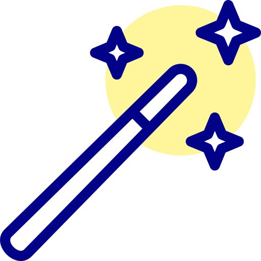 Magic wand Detailed Mixed Lineal color icon