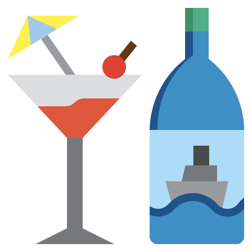 Cocktail Surang Flat icon