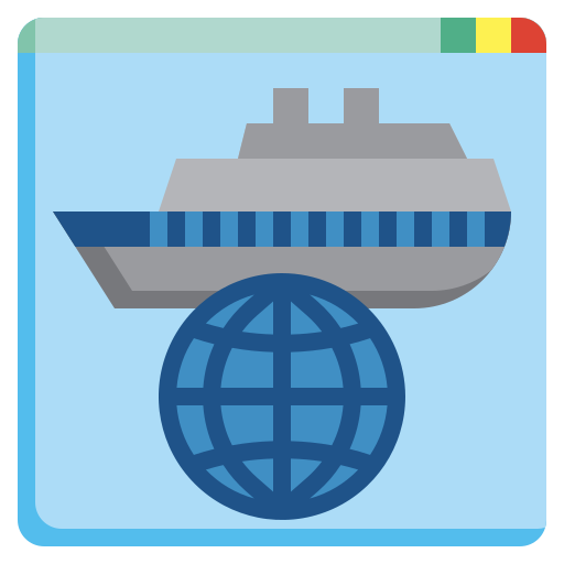 Globe Surang Flat icon