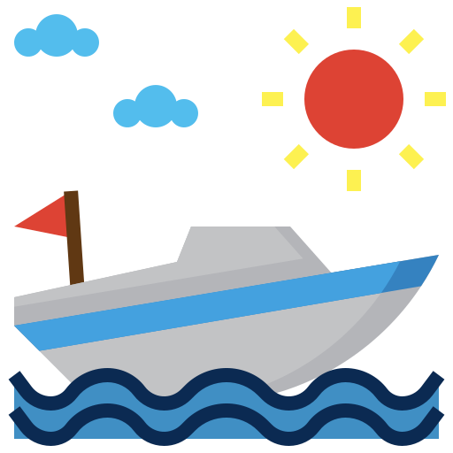 Speedboat Surang Flat icon