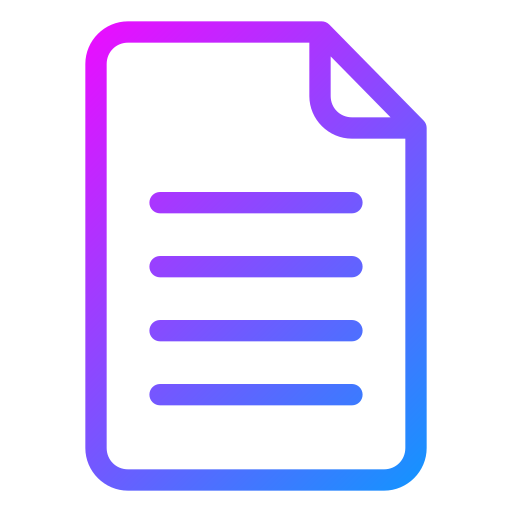 Document Generic Gradient icon