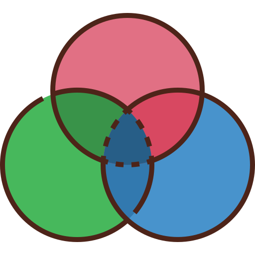 Цветовой круг Generic Outline Color иконка
