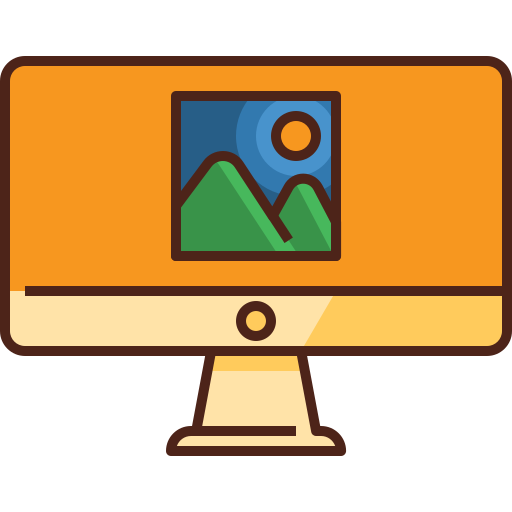 Monitor Generic Outline Color icon