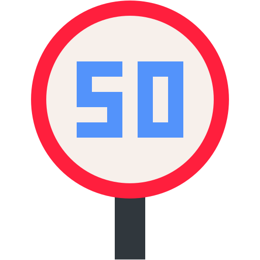 límite de velocidad Generic Flat icono
