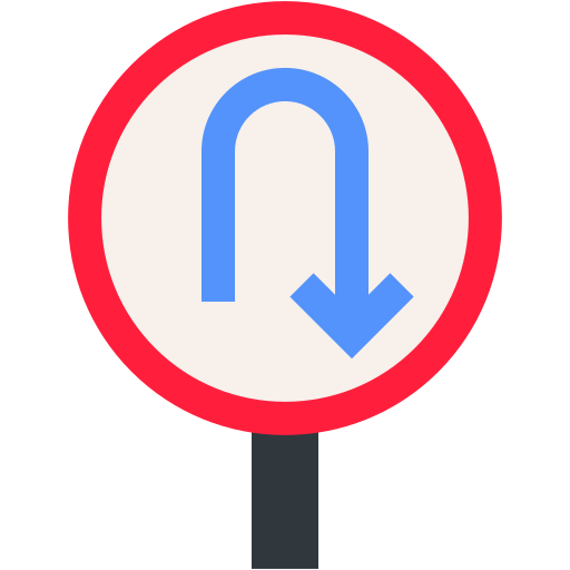 유턴 Generic Flat icon