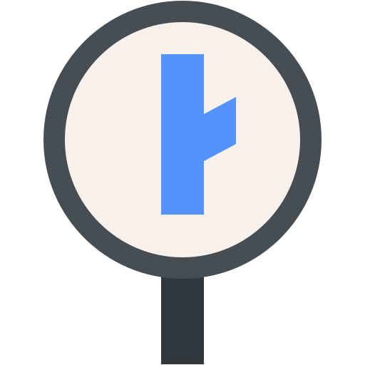 직진 또는 우회전 Generic Flat icon