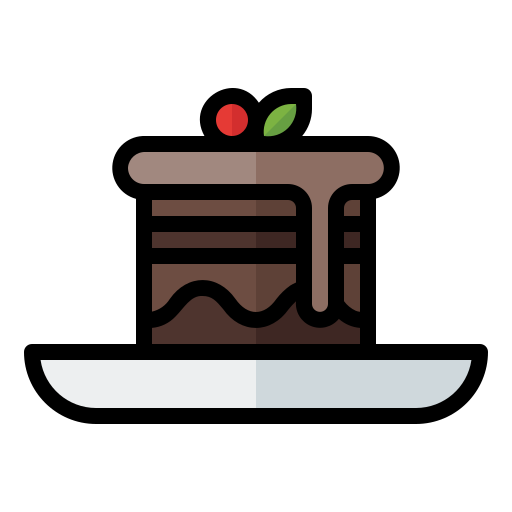 티라미수 Generic Outline Color icon