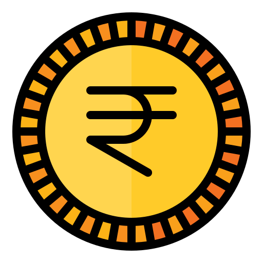 Rupee Generic Outline Color icon