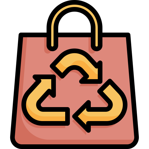 Recycle bag Generic Outline Color icon