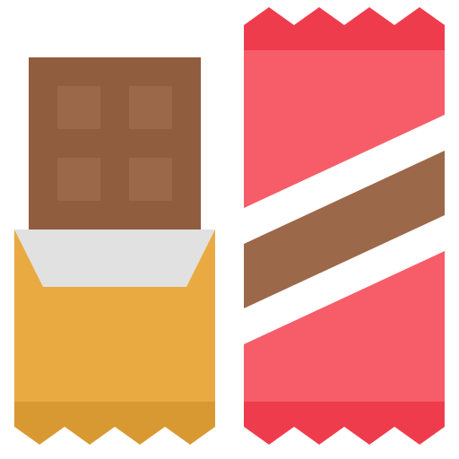 tabliczka czekolady Generic Flat ikona