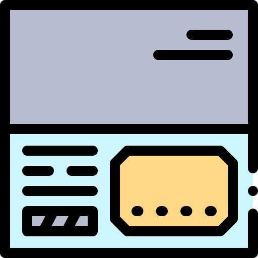 クレジットカード Detailed Rounded Lineal color icon