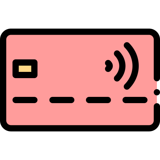 Contactless Detailed Rounded Lineal color icon