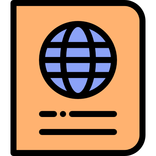 여권 Detailed Rounded Lineal color icon