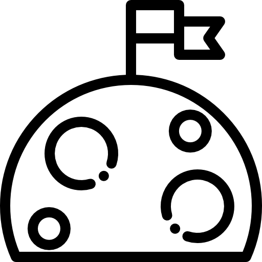 달 Detailed Rounded Lineal icon