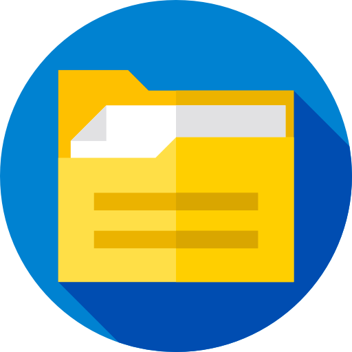 Folder Flat Circular Flat icon