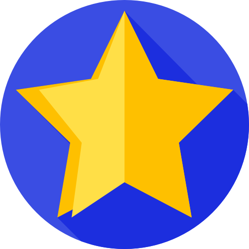 Звезда Flat Circular Flat иконка
