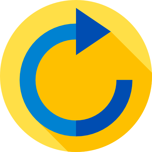 リフレッシュ Flat Circular Flat icon