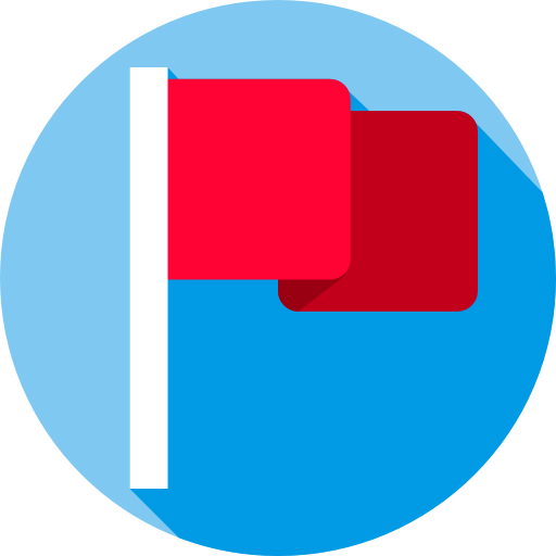 vlag Flat Circular Flat icoon