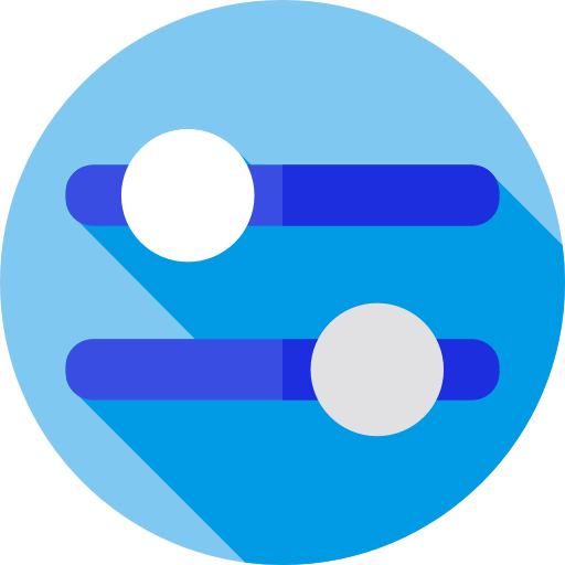 スライダー Flat Circular Flat icon