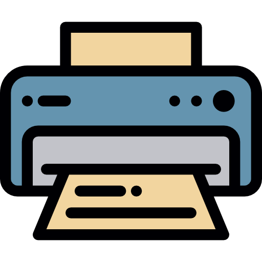 Printer Detailed Rounded Lineal color icon