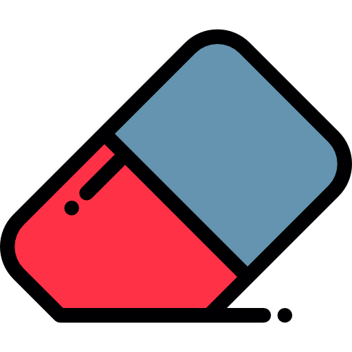 Eraser Detailed Rounded Lineal color icon