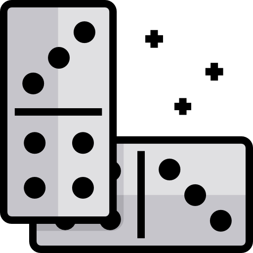 domino Detailed Straight Lineal color icon