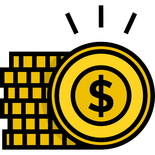 コイン Detailed Straight Lineal color icon