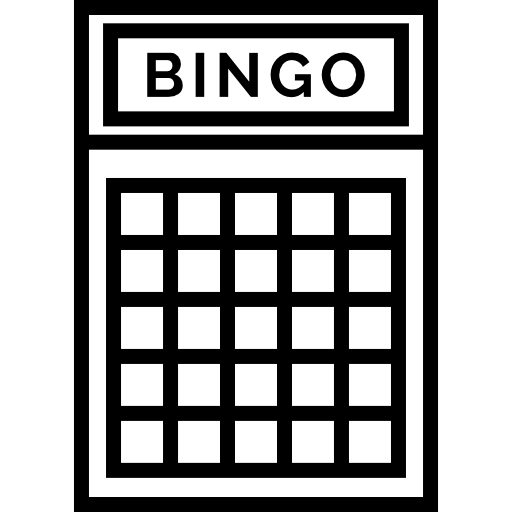 bingo Detailed Straight Lineal ikona
