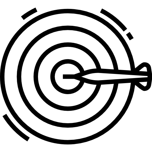 ダーツボード Detailed Straight Lineal icon