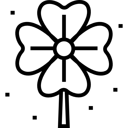 trifoglio Detailed Straight Lineal icona