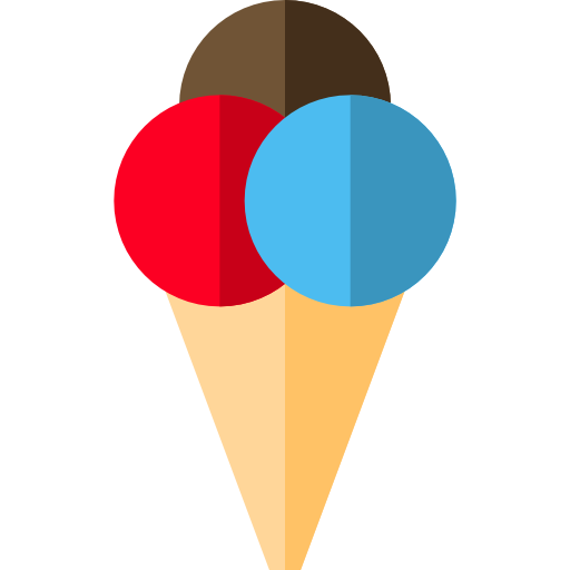 Ice cream Basic Straight Flat icon