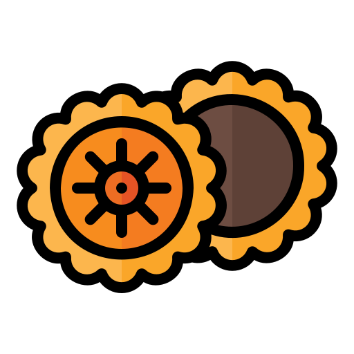 Moon cake Generic Outline Color icon