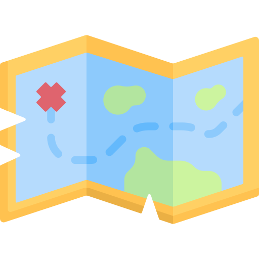 mapa del tesoro Special Flat icono