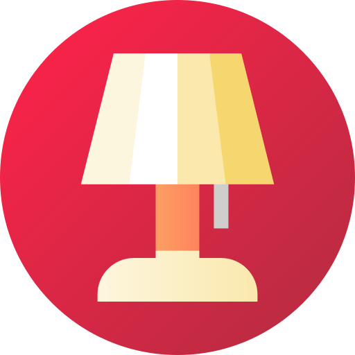 lámpara de mesa Flat Circular Gradient icono