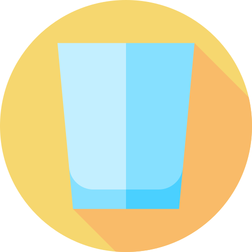 glas Flat Circular Flat icoon