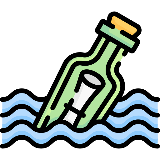 mensaje en una botella Special Lineal color icono