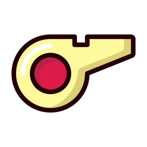 Whistle Generic Outline Color icon