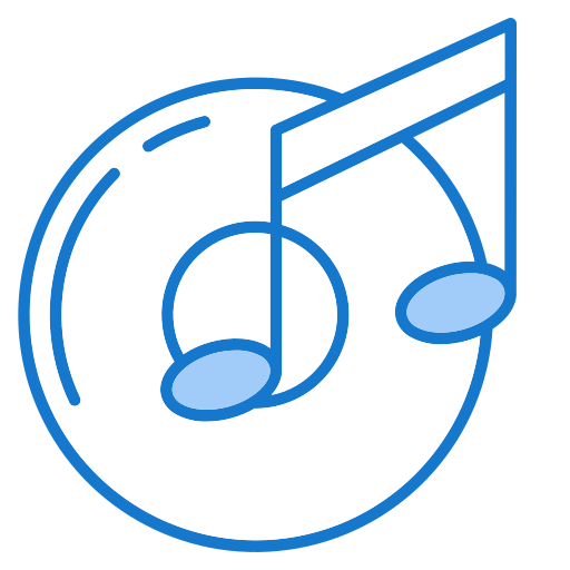 음악 플레이어 Generic Blue icon