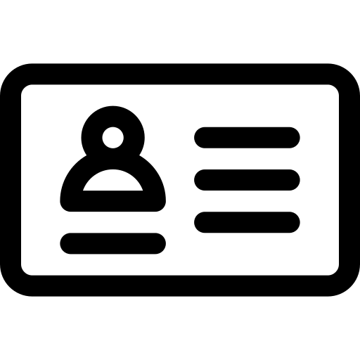 identificação Basic Rounded Lineal Ícone