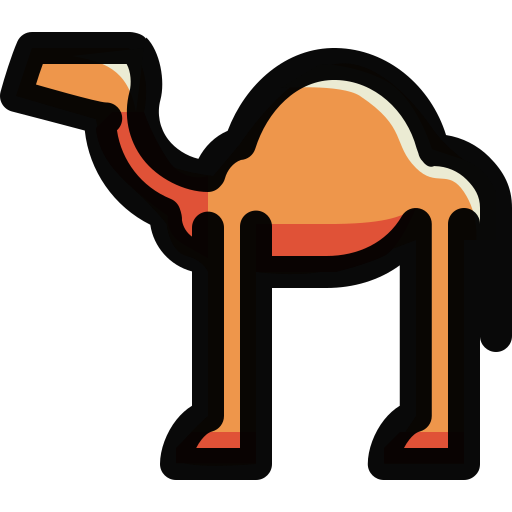 Верблюд Generic Outline Color иконка