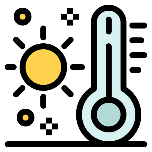 thermometer Flatart Icons Lineal Color icon