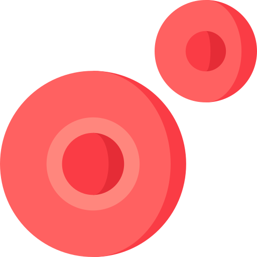 las células rojas de la sangre Special Flat icono